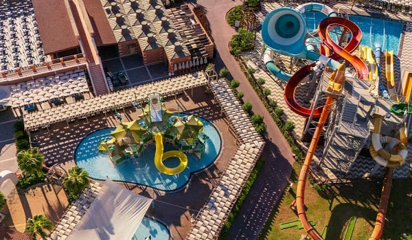 Фото общий вид на гостиницу-отель Club Mega Saray  в Белеке, Турция
