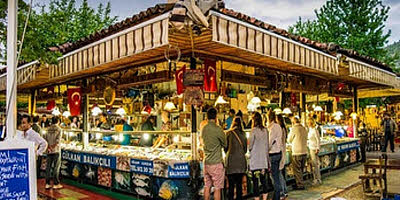 Фетхие в Турции. Рыбный рынок. Fethiye fish market. Fethiye balık pazarı. Путеводитель для туриста