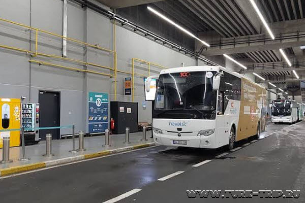 Как добраться на автобусе из нового аэропорта Стамбула на автобусе HVL-1