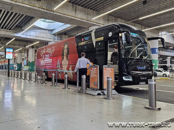 Как добраться на автобусе из нового аэропорта Стамбула на автобусе HVL-13