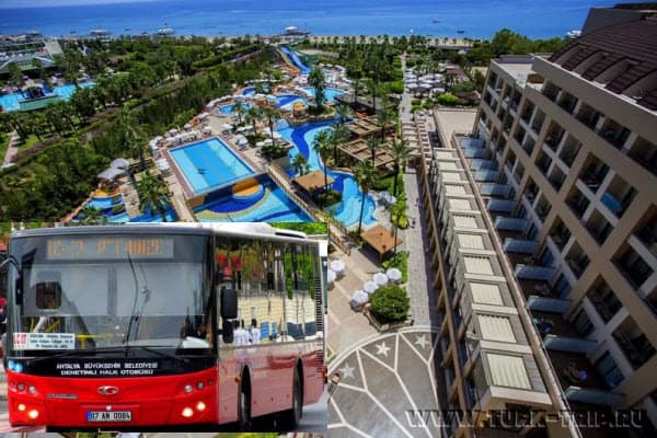 Как добраться из отеля Fame Residence Lara & SPA Hotel до торгового центра Терра Сити (Terracity Antalya AVM) в Турции